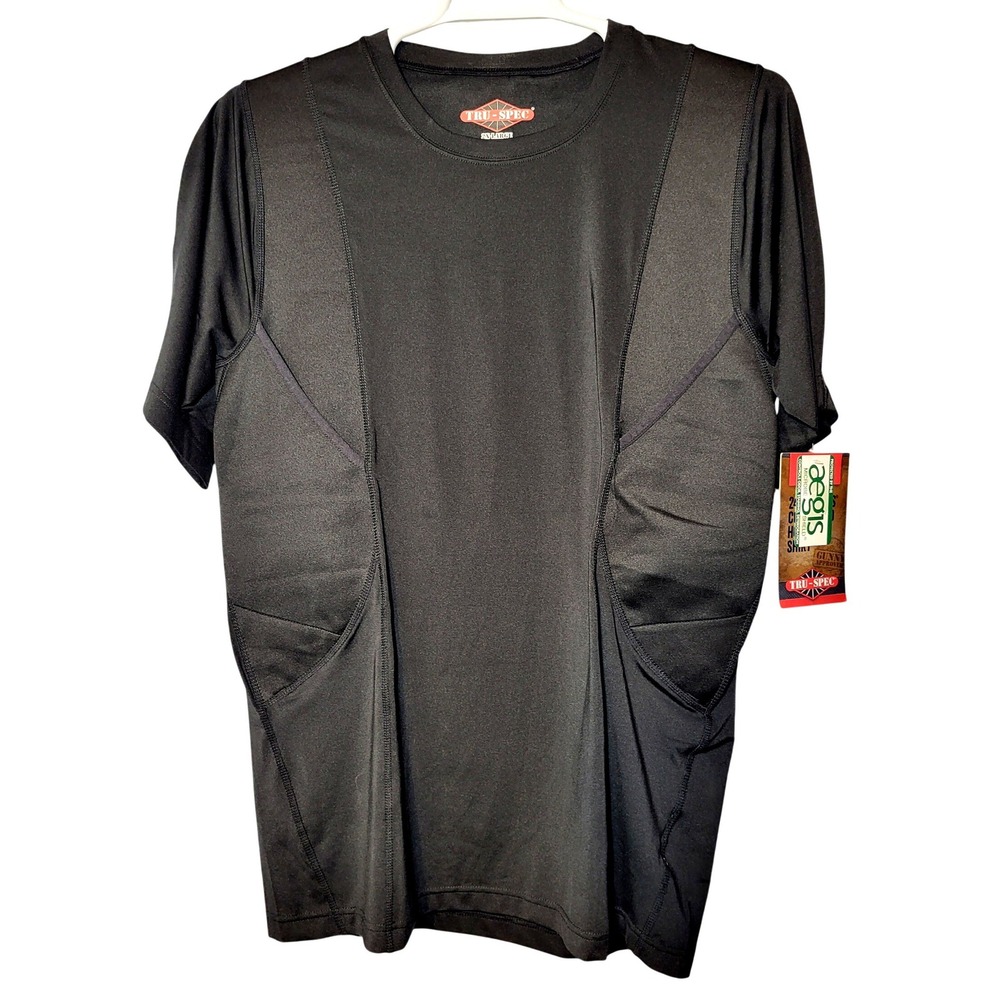 NWT Tru-Spec 24-7 Series Concealed Holster Shirt Mens 2XL Black Tactical Safety